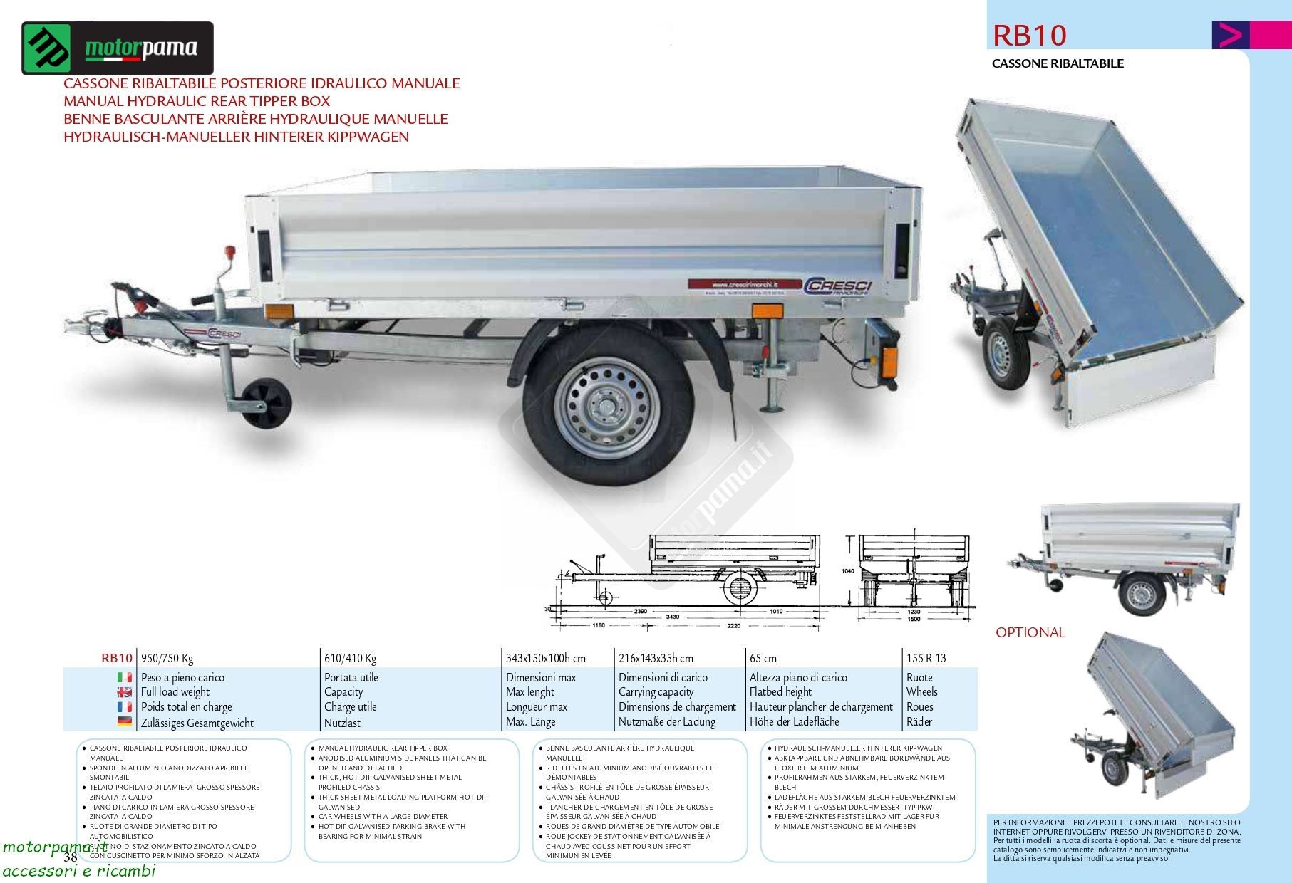 Carrello cresci RB10