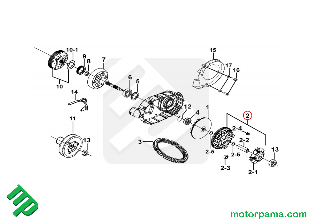 Variatore originale TGB Blade 550. - immagine 3