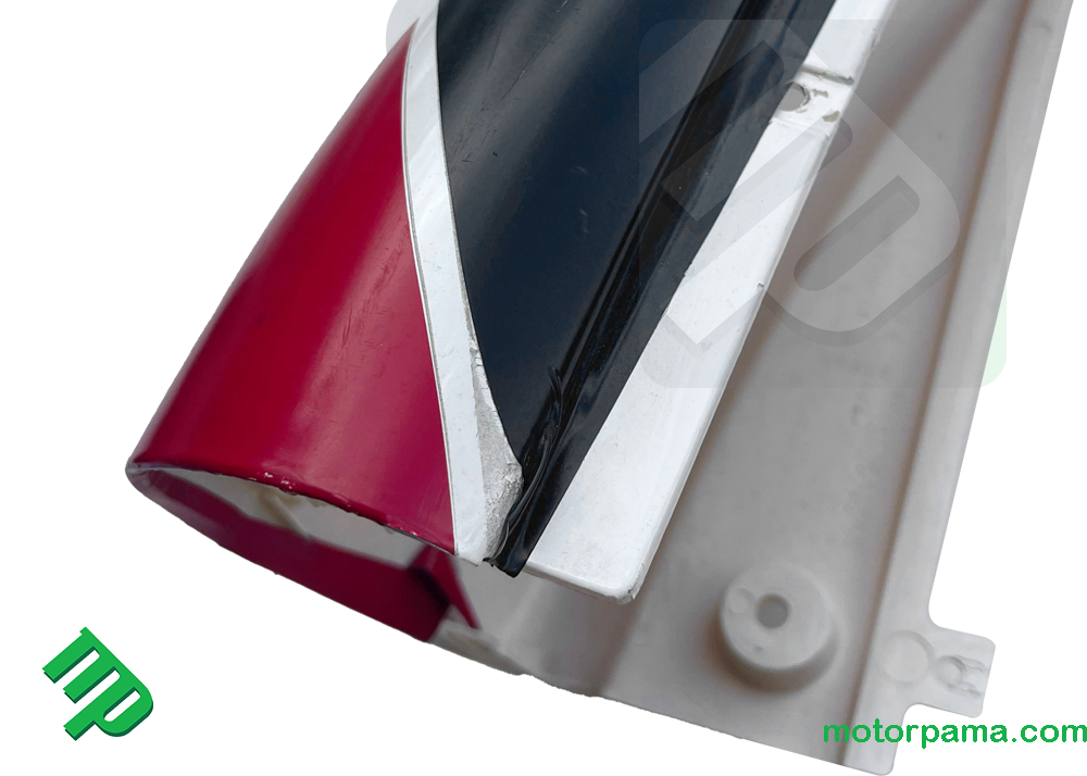 Carena posteriore originale scooter Benelli 491 bianco rosso nero - immagine 7