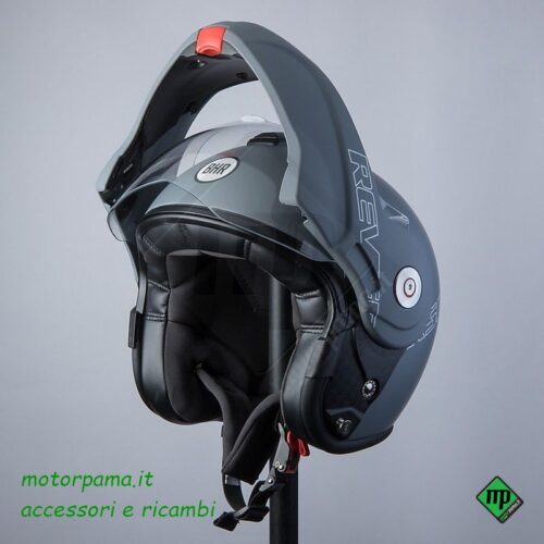 Casco Moto Flip-Up BHR 807 REVERSE Grigio Opaco