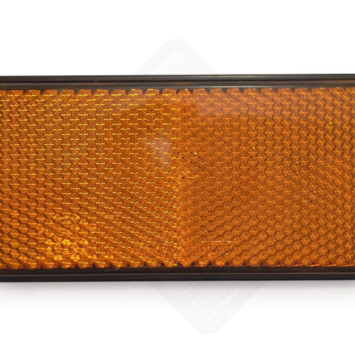 Catadiottro adesivo rettangolo arancio