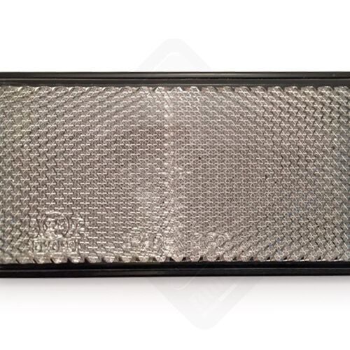 Catadiottro adesivo rettangolo bianco