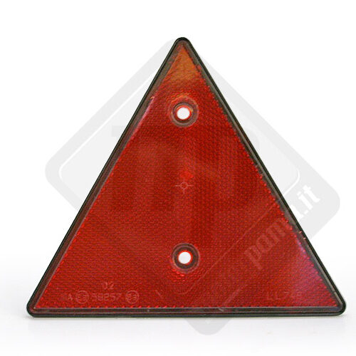 Catarifrangente triangolare rosso per rimorchio