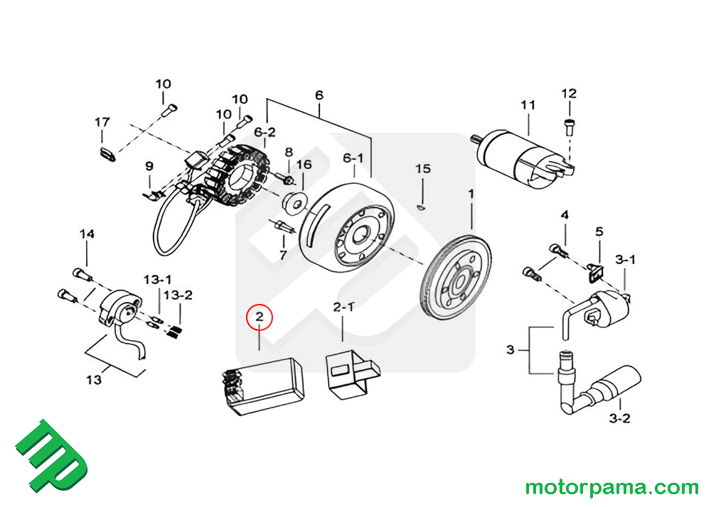 Centralina d'accensione CDI 924283 originale per quad atv specifica TGB Target 400/425/450 anno 2007/2010 - immagine 3