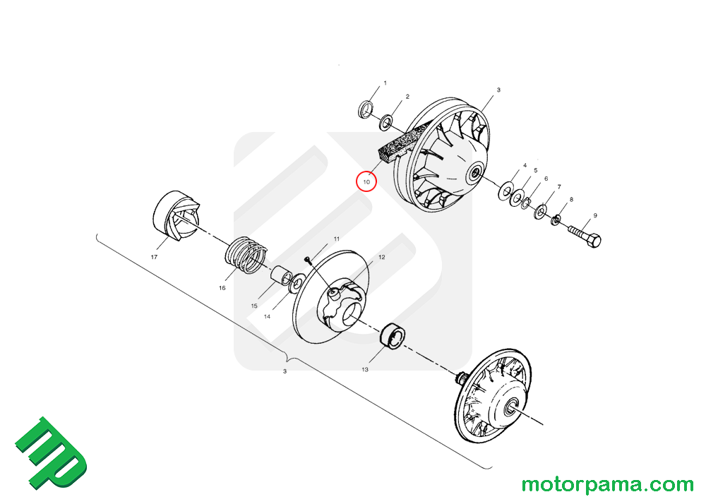 Cinghia di trasmissione originale Polaris - immagine 5