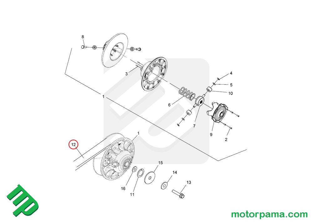 Cinghia trasmissione in kevlar originale Polaris Sportsman Scrambler 550/850/1000 - immagine 5