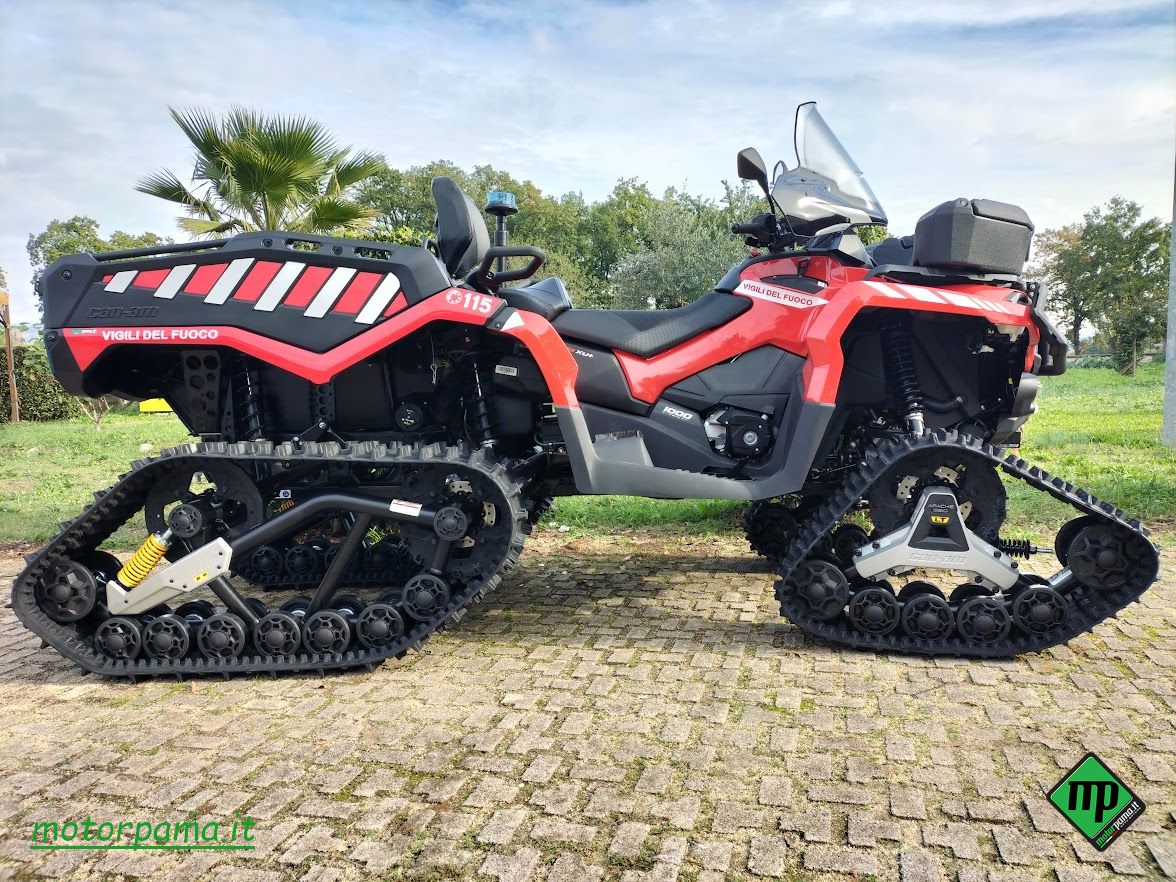 QUAD  OUTLANDER  6X6 1000 CC DOPPIO POSTO ALLESTITO VIGILI DEL FUOCO