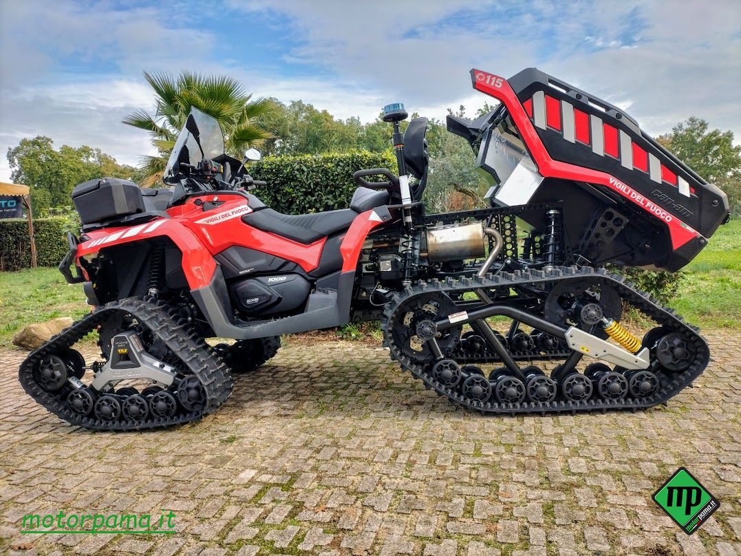 QUAD OUTLANDER 6X6 1000 CC DOPPIO POSTO ALLESTITO VIGILI DEL FUOCO - immagine 7