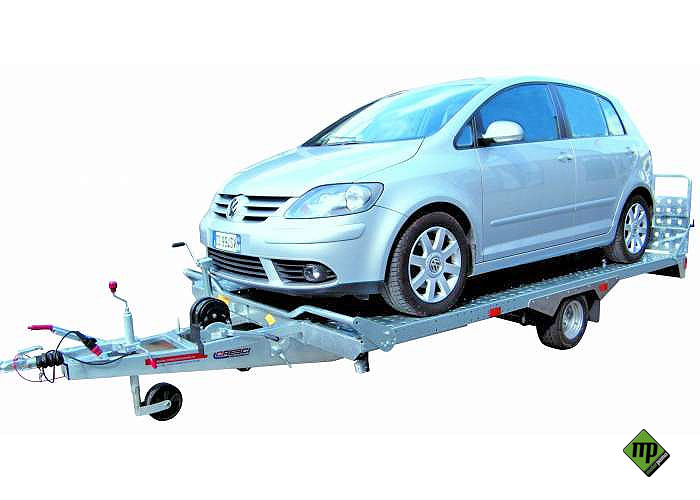 Carrello Cresci rimorchi PA15 PM trasporto merci + motoslitta - immagine 2