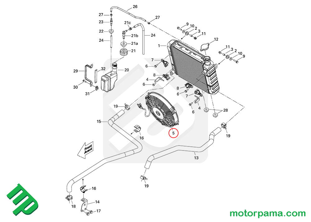 Elettroventola Outlander originale Can-am - immagine 6