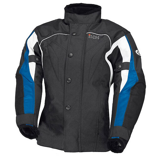 Taglia L - Giacca moto bambini Jamie II nero-blu-bianco