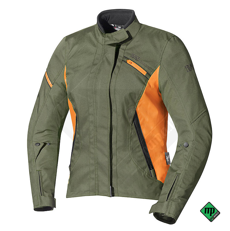Taglia XL - Giacca moto donna Alana Ixs cachi-arancio - immagine 2