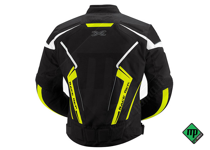 taglia L - Giacca moto Ixs Activo nero-giallo-fluo-bianco - immagine 2