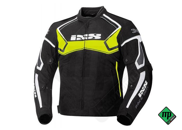 taglia L - Giacca moto Ixs Activo nero-giallo-fluo-bianco