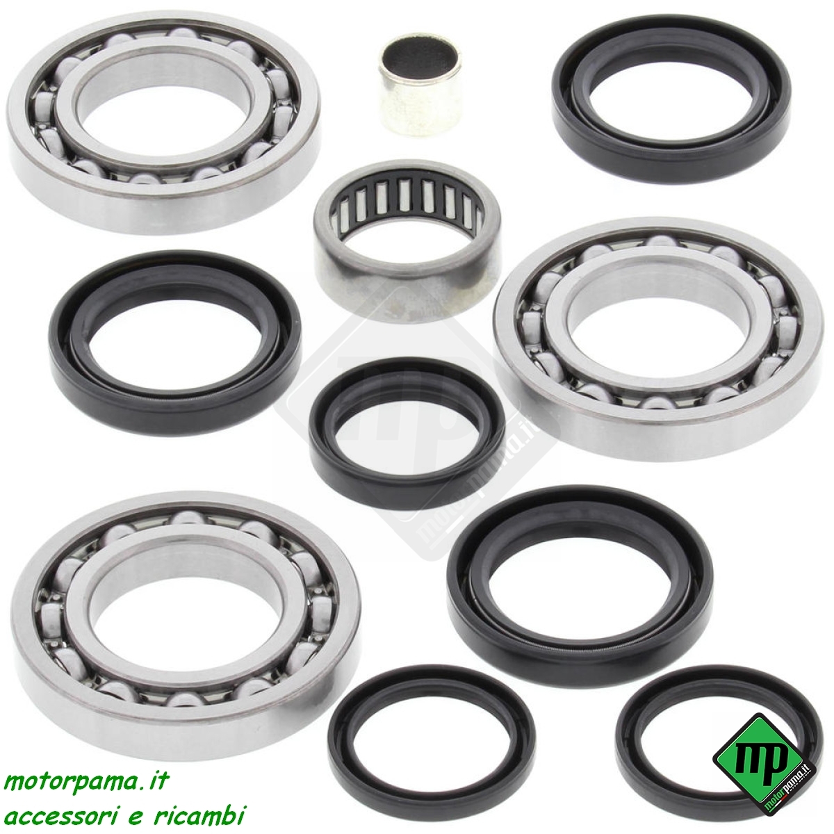 Kit revisione cuscinetti-paraoli-boccole per differenziale anteriore atv quad utv Polaris scrambler sportsman ranger razor