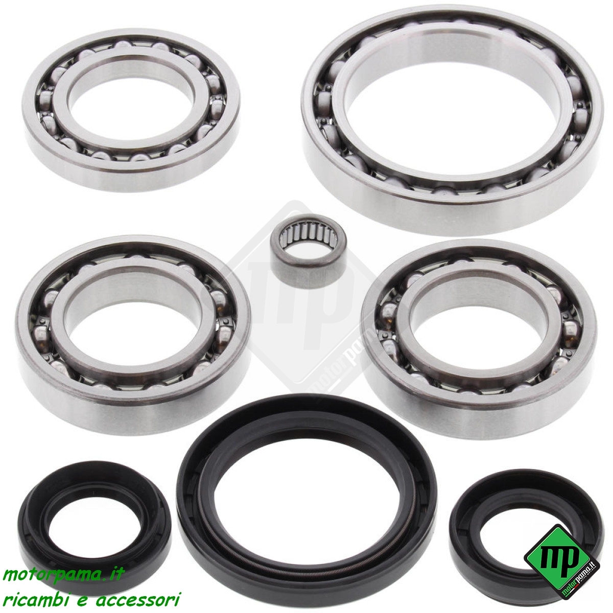Kit revisione cuscinetti-paraoli-boccole per differenziale anteriore atv quad utv Yamaha rhino,grizzly,kodiak