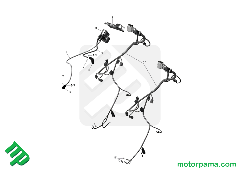 Impianto originale quad Can-am Outlander