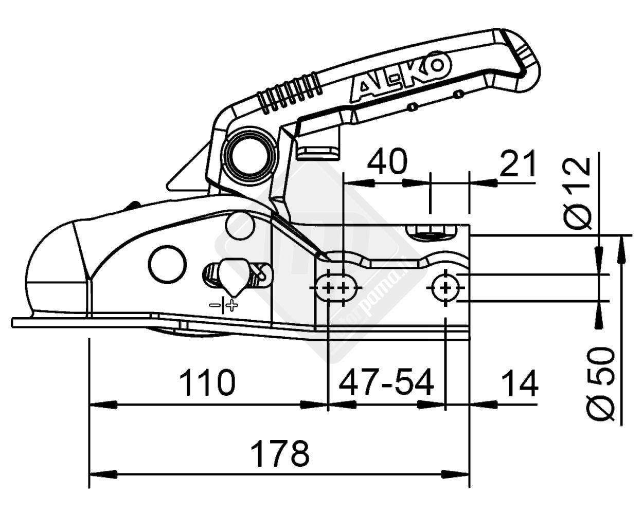 Giunto a sfera da 35 ( ak 160 ) con segnalatore aggancio - immagine 4