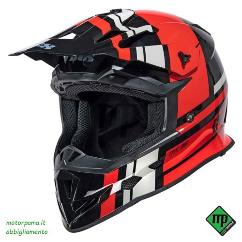 Casco IXS 361 2.3 Motocross colore Rosso