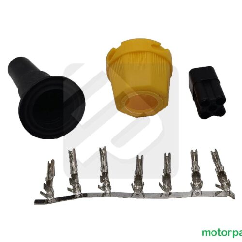 Kit spinotto per fanalino a 5 contatti giallo