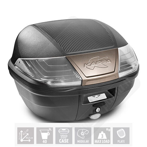 K400NT bauletto nero 40 Lt
