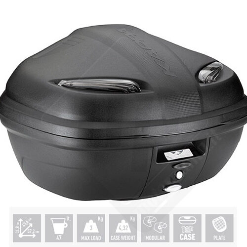 K47 Manta tech bauletto nero