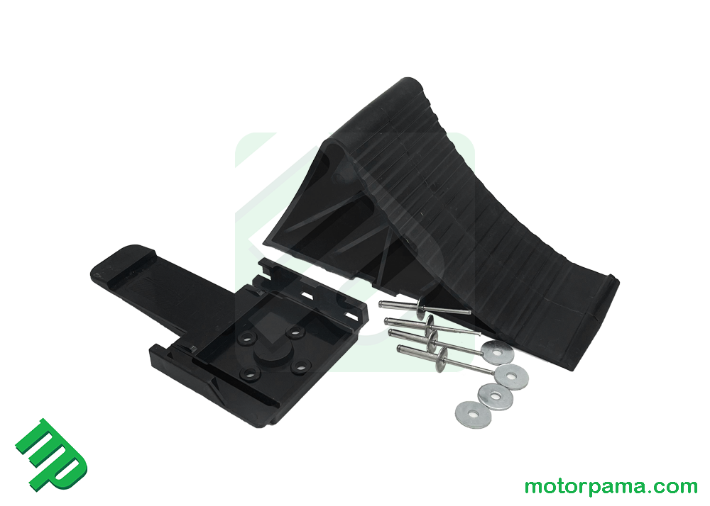 Kit fermaruota carrello universale con piastra fissaggio