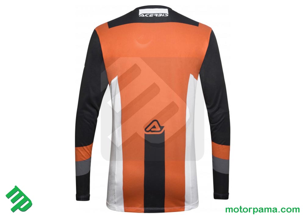 Maglia cross Acerbis MX Track Nero Arancio - immagine 3