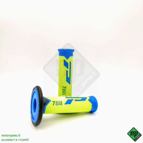 Manopole Progrip 788 CROSS Giallo / Blu