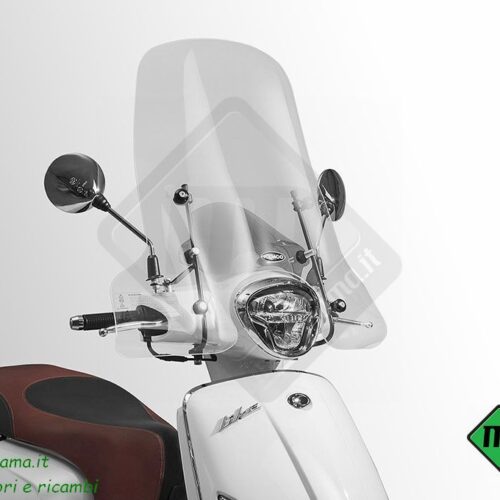 Parabrezza completo di attacchi e spoiler parasole