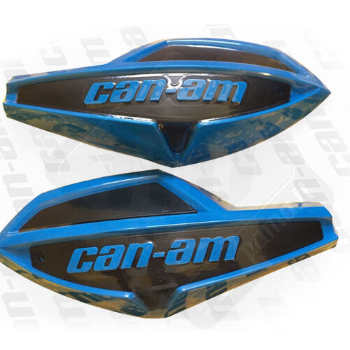 Coppia cover / plastiche paramani blu - nero per atv Can-am