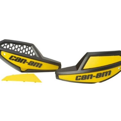 Coppia cover / plastiche paramani nero - giallo per atv Can-am