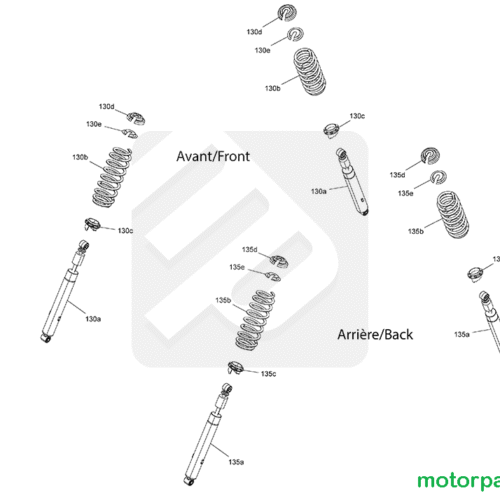 pompa ammortizzatore quad 706001524 esploso (2)