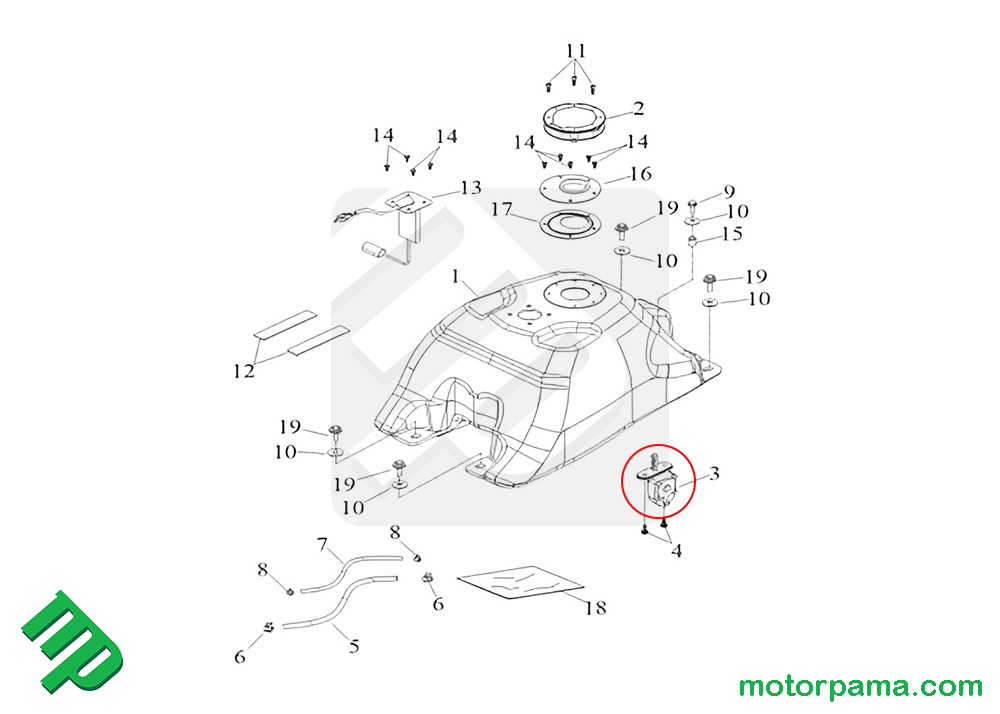Rubinetto benzina originale Quad Atv Access 250/300/400 - immagine 7