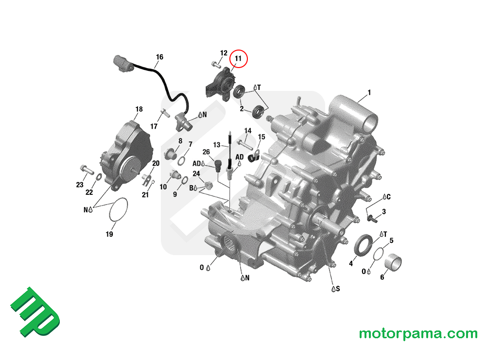 Sensore angolare cambio originale Can-am - immagine 6