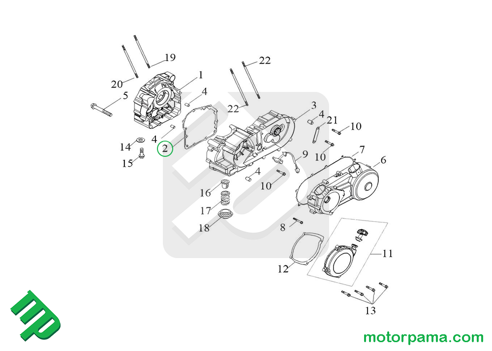 Guarnizione lato carter Access MAX4 - immagine 2