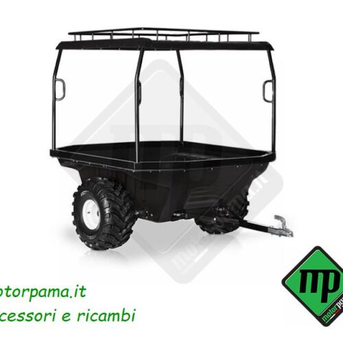 Rimorchio QUAD/ATV/UTV Tinger TRAILER T2 telaio alto con tettuccio rigido
