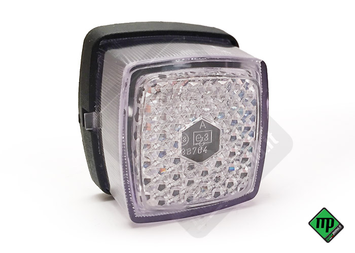 Fanalino ingombro anteriore quadro bianco con catadriotto