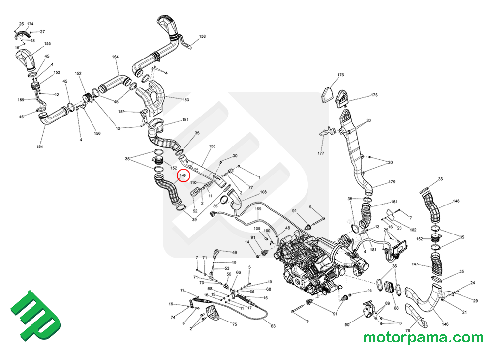 Tubo originale Can-am Maverick - immagine 3