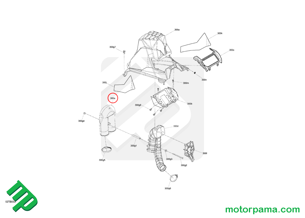 Tubo per kit snorkel originale Can-am Renegade - immagine 2
