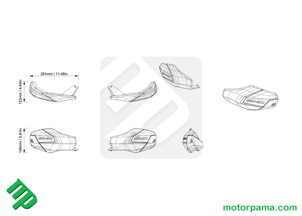 Paramani XT originali Can-am - immagine 3