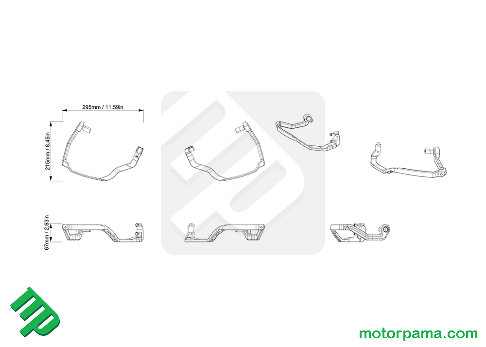 Kit fissaggio paramani originale Can-am - immagine 5