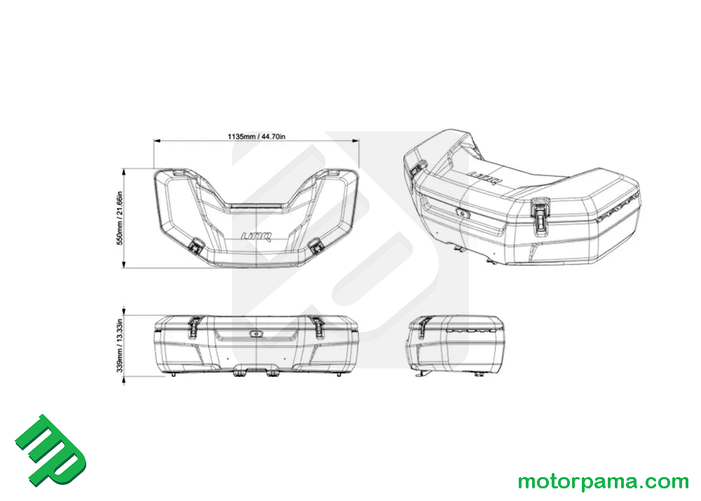 Baule LinQ originale quad Can-Am Outlander G3L - immagine 3